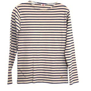 Armor Lux Classic Breton Shirt Navy Stripe Vintage S